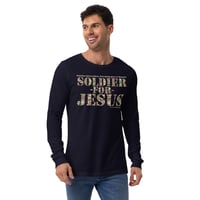 Image 3 of Soldier For Jesus Dark Unisex Long Sleeve Tee