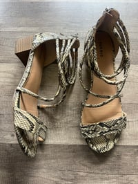 Image 1 of snake skin sandal 