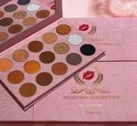 Image 2 of Princess Eyeshadow Palette With Pink Brushes Bundle 