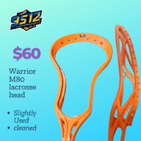 Orange Warrior M80 lacrosse head