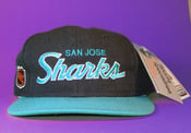 Image of *Sold Out* TISA San Jose Sharks Sports Specialties Script Snapback Hat