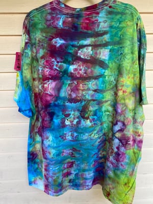 Image of 3XL Godzilla Be Gay Do Crime Tie Dye Shirt 1