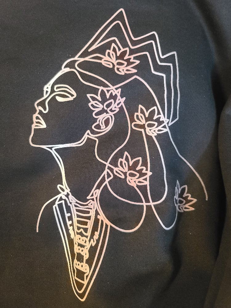 Image of "Beautiful" Crewbeck Glitter Sweater