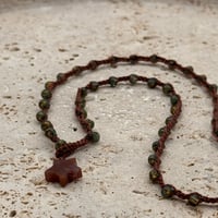 Image 1 of Fancy Jasper Star Necklace