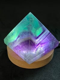 Image 3 of Rainbow Fluorite Crystal Pyramid #2285