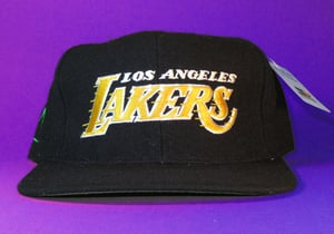 Image of ** SOLD OUT** TISA Lakers Gold Script Starter Snapback Hat