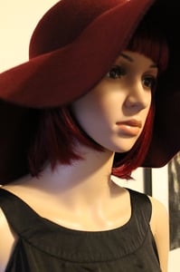 Image of Maroon Wide Brimmed Hat