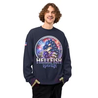 Image 1 of Oversized USA 250 Patriotic Hellfish Haven heavyweight sweatshirt