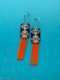 Image 1 of Retro Vintage Tin Earrings
