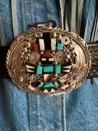 Image 1 of Ben Begay Belt buckle & new leather belt 
