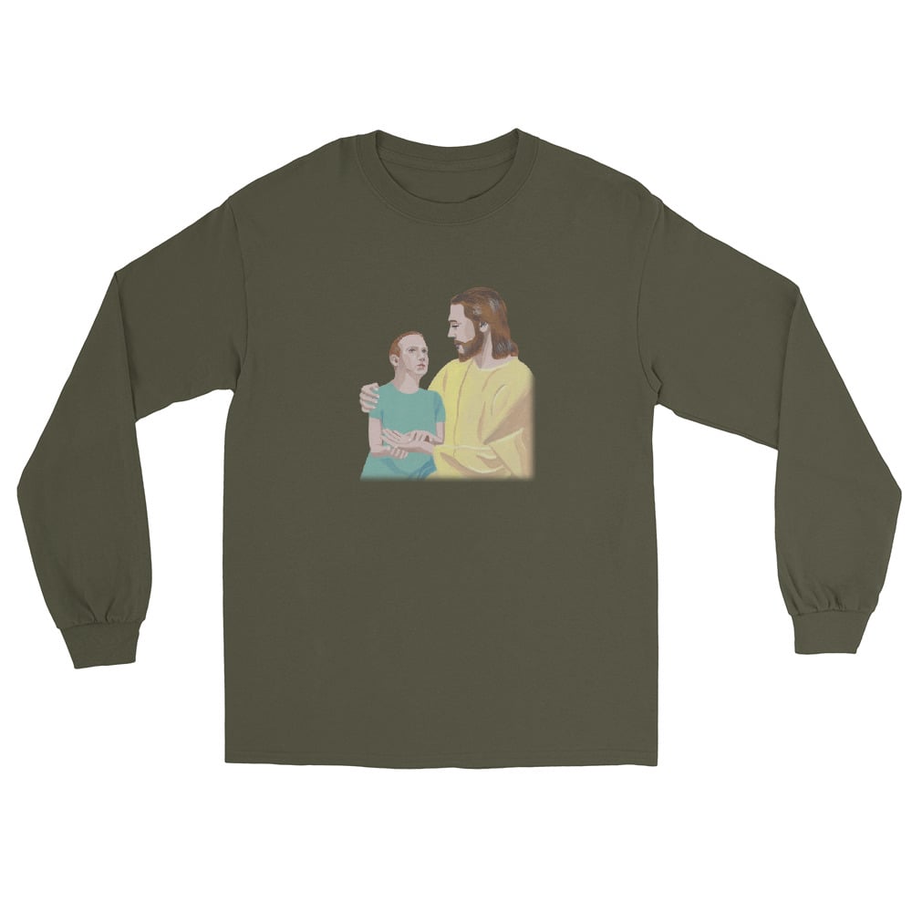 Image of MARK MEETS JESUS LONG SLEEVE SHIRT
