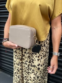 Image 1 of BOX BAG with heart fob  