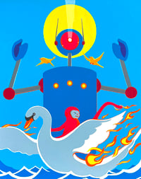 Untitled Swan Painting 