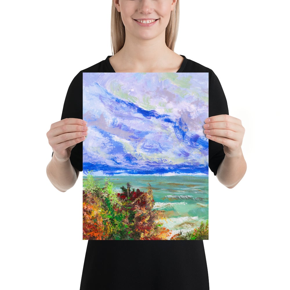 Image of ||| PRINT ||| - "Lake Michigan Was Angry that Day - Pt 1"