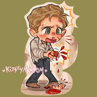Image 4 of Ethan Winters RE7+RE8 3 IN Double Sided Charm
