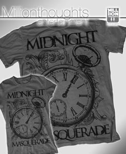 Image of Midnight Masquerade - "Clock" Grey - Girly