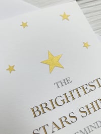 Image 4 of The Brightest Stars Thinking of You Card - Thoughtful Card for Sympathy or Support