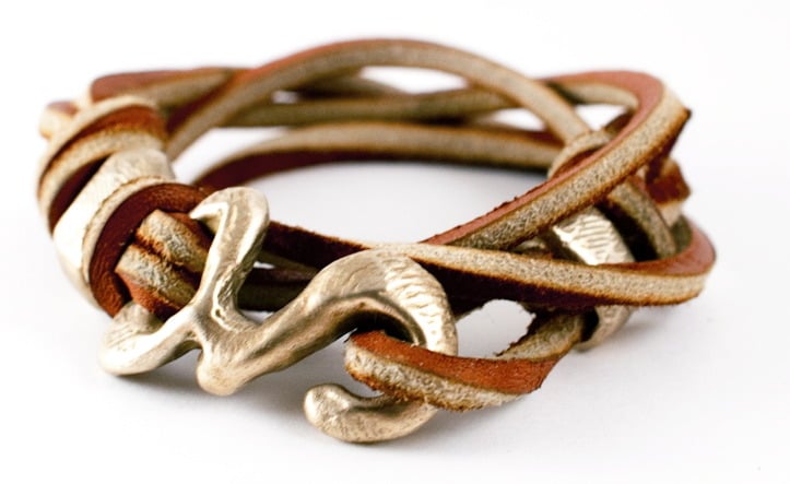 Image of Rawhide wrap bracelet