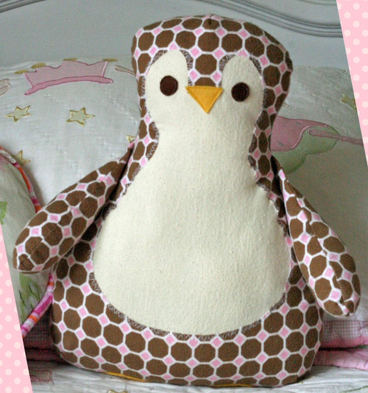 Image of Annie's Penguin Pillow PDF Sewing Pattern