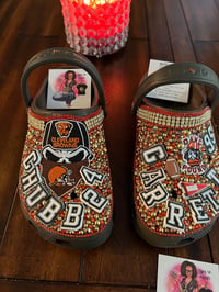 Image 3 of Cleveland browns #1 fan crocs