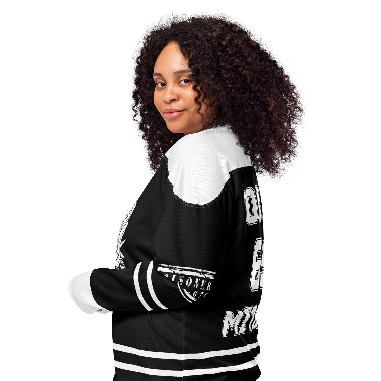 Image of  Officially licensed Leigh rivers edge of darkness Tobias Recycled hockey fan jersey 