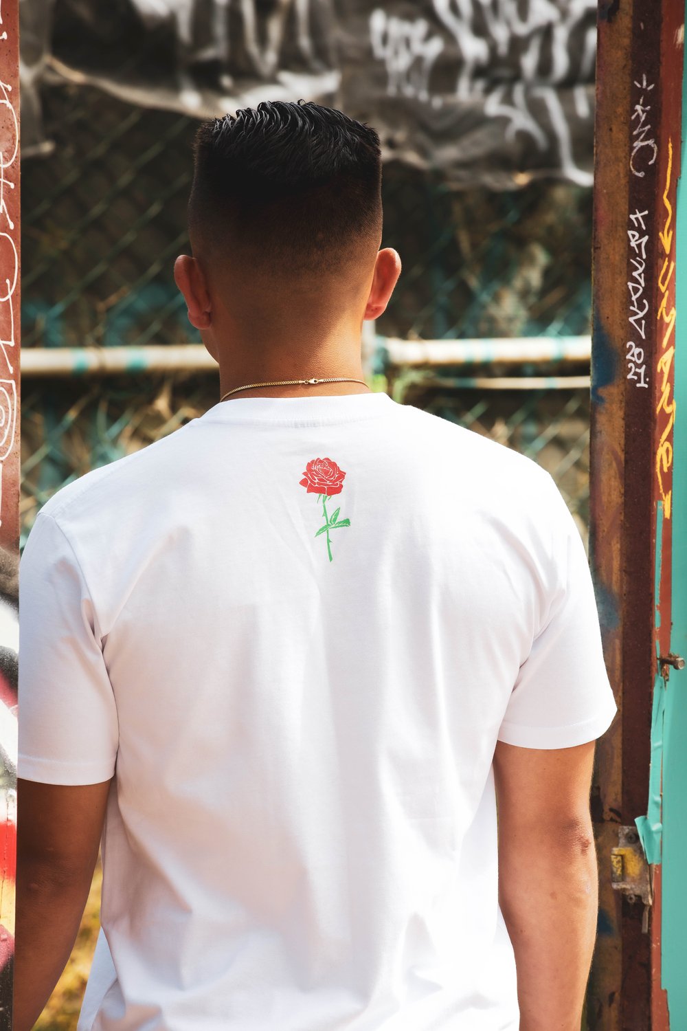 White “Rose that Grew from Concrete” Tee 