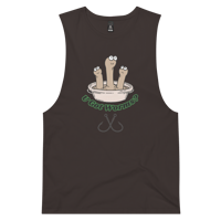 Image 1 of U Got Worms? Men’s drop arm tank top