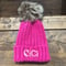 Image of Fuchsia Pink Fur Pop-Pom Beanie
