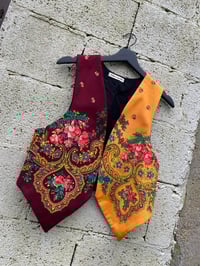 Image 1 of Chaleco feito a man. BICOLOR LARANXA. Feito por encarga!