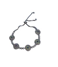 Fire Opal Evil Eye Bracelet