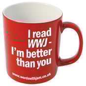 Image of I read WWJ - I'm better than you! Mug (inc UK P&P)