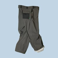 Image 1 of GREY EXTRA-BAGGY TECH LIZARD PANTS