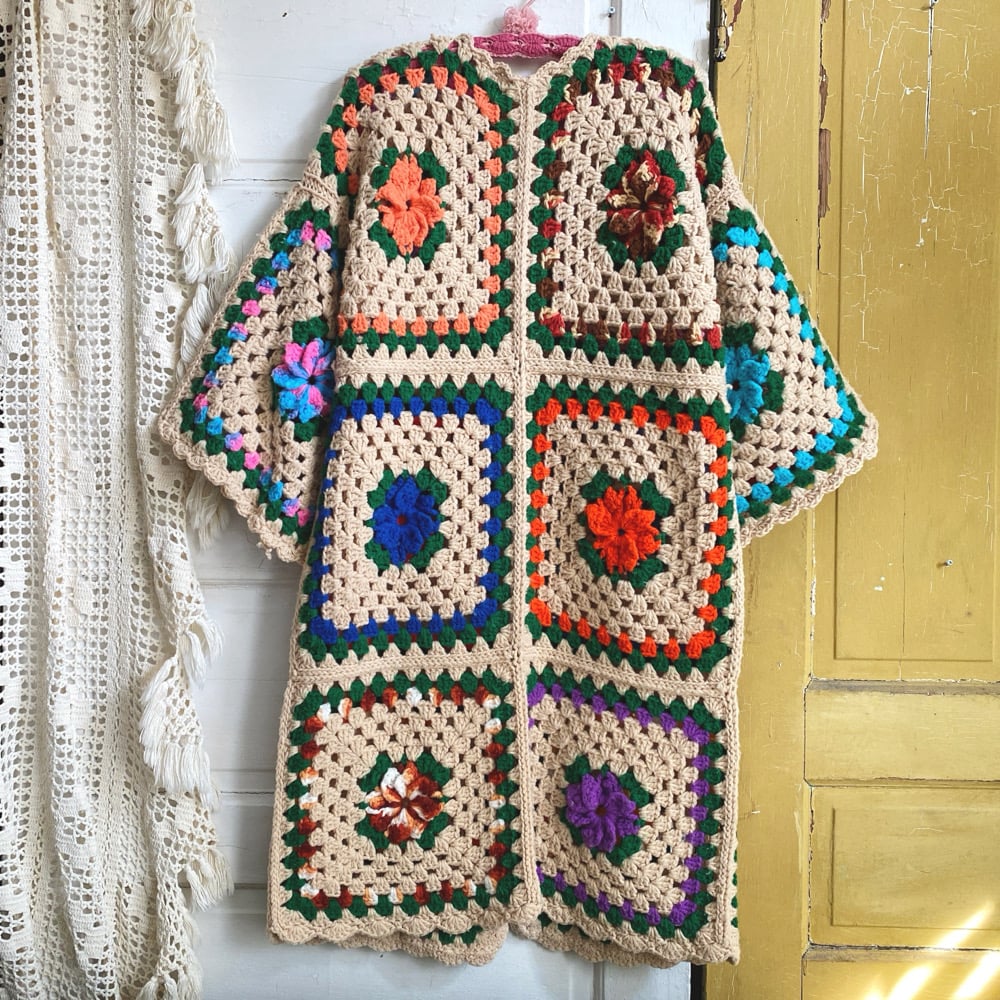 Image of Flower Garden Allotment Granny Sweater