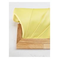 Image 1 of Buttercup Leather & Timber Clutch  
