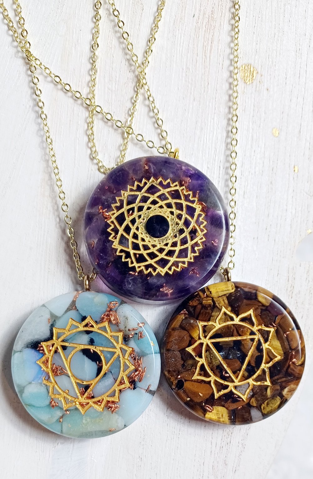 Image of Chakra Orgonite necklaces 