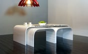 Image of Acrylic Side Table UK White Acrylic