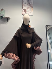 Image 3 of Satin ruffled kaftan