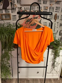 Image 1 of NWT orange cross top
