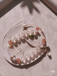 Image 1 of rose quartz with pearl bracelet 粉晶珍珠手链