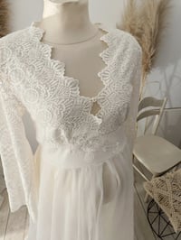Image 4 of Off white dress for maternity photoshoots | Juliette | size S-M-L