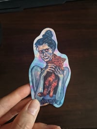 Image 2 of Cat Lady Sticker ( No, I'm not a human)