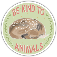 Image 1 of Be Kind to Animals - Sticker