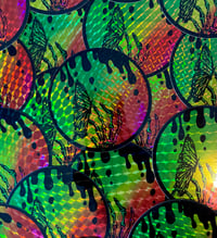 butterfly skeleton sticker