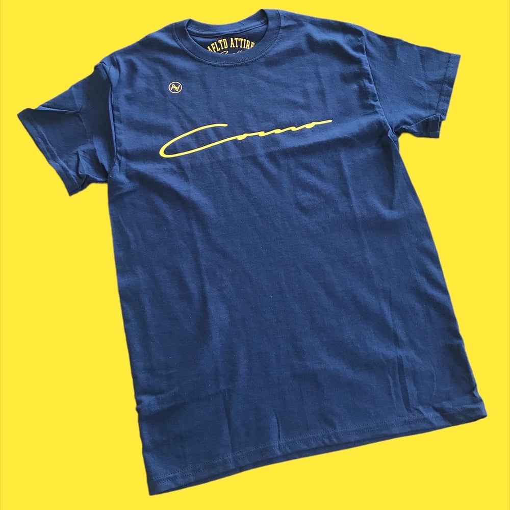 Blue & Yellow Columbia ( CoMo) Signature Tee