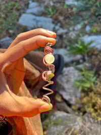 Image 1 of PYRITE X JADE X TIGERS EYE X CLEAR QUARTZ STALACTITE 