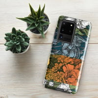 Image 14 of Art Nouveau Inspired Colorful Quartet Boho Hippie Floral Sketch Tough case for Samsung®