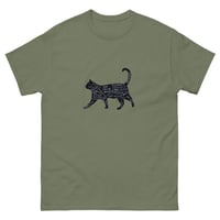 Image 11 of CAT PETTING CHART T-SHIRT