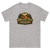 Image 3 of Whispering Pines Campground T-Shirt Forest Camping Escape Tee