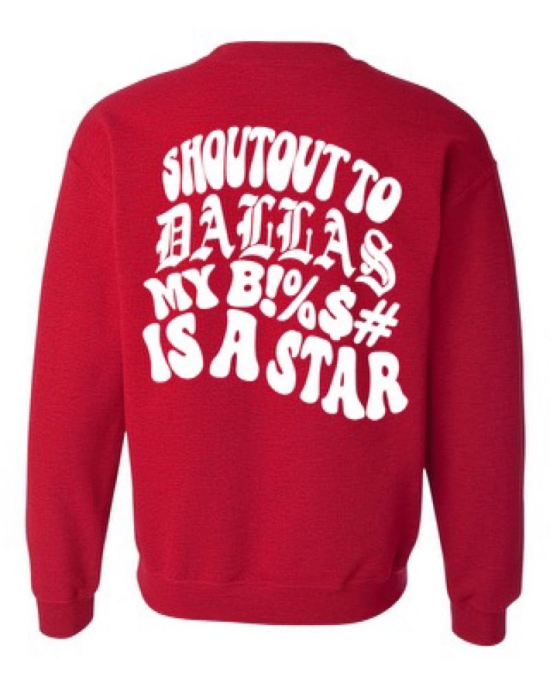 DALLAS STAR CREWNECK (RED/WHT) | ElCHUY