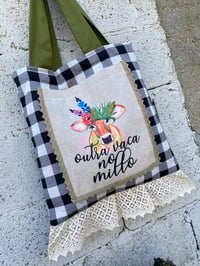 Image 1 of Bolsiña feita a man. VACA. Deseño exclusivo!